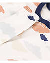Petit Bateau Pajama Set - Top/Pants - White with Clouds Pattern - 100% Cotton Pyjamas