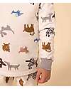 Petit Bateau Pajama Set - Top/Trousers - Animals - 100% Organic Cotton Fleece Pyjamas