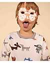 Petit Bateau Pajama Set - Top/Trousers - Animals - 100% Organic Cotton Fleece Pyjamas