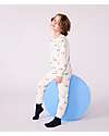 Petit Bateau Pajama Set – Shirt/Pants - Penguins - Milk White - 100% Brushed Cotton Pyjamas