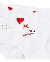 Petit Bateau Panties - 3-Pack - Heart - 100% Cotton Oeko-Tex Briefs