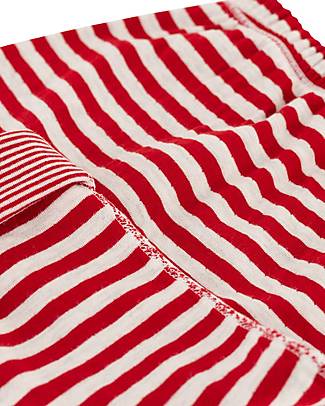 Petit Bateau Reversible Pants - Striped Red - Tubique Organic Cotton - Even softer! Trousers