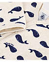 Petit Bateau Romper - Chenille - Beige and Blue - Whale Patternred Babygrows