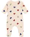 Petit Bateau Romper - Hearts - 100% Organic Cotton Babygrows
