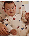 Petit Bateau Romper - Hearts - 100% Organic Cotton Babygrows