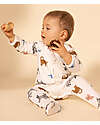 Petit Bateau Romper/Pyjamas - Animals - Cream - 100% Organic Cotton Babygrows