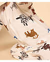 Petit Bateau Romper/Pyjamas - Animals - Cream - 100% Organic Cotton Babygrows