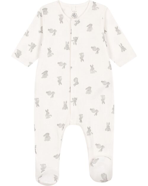 Petit Bateau Romper - Tubique- Bunnies - Extreme Softness Babygrows
