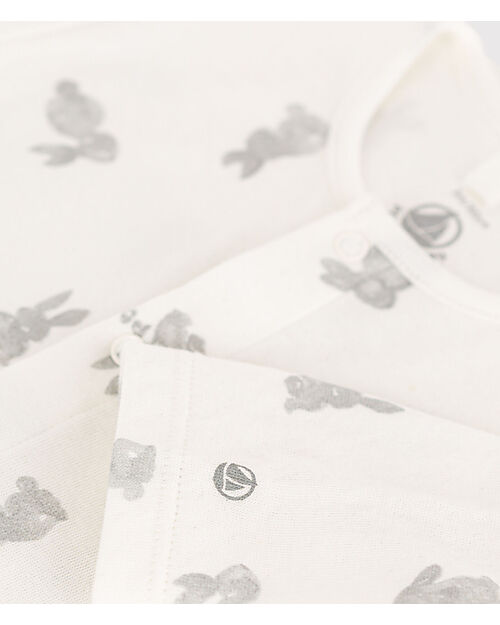 Petit Bateau Romper - Tubique- Bunnies - Extreme Softness Babygrows
