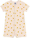 Petit Bateau Short Onepiece White Avalanche with Koala- 100% Organic Cotton Short Rompers