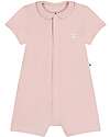 Petit Bateau Short playsuit - Pink - with collar - Mon Trèsor - 100% Cotton Short Rompers