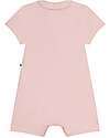 Petit Bateau Short playsuit - Pink - with collar - Mon Trèsor - 100% Cotton Short Rompers