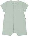 Petit Bateau Short playsuit - Sage Green - Mon Trésor - 100% Cotton Short Rompers