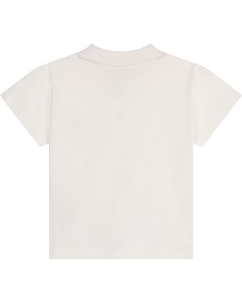 Petit Bateau Short Sleeve Baby Polo - White - Organic Cotton T-shirts