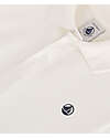 Petit Bateau Short Sleeve Baby Polo - White - Organic Cotton T-shirts