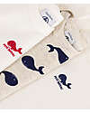 Petit Bateau Short-Sleeve Bodysuit - Pack of 3 - Whale - 100% Cotton Short Sleeves Bodies