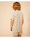 Petit Bateau Short Sleeve Pajama Set - 2 pieces with Mask - White - Koala - 100% Organic Cotton Pyjamas