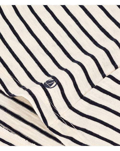 Petit Bateau Short-Sleeved Dress - Stripes - 100% Organic Cotton Dresses_
