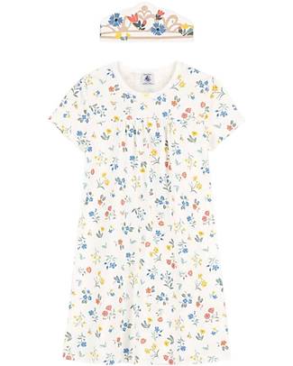 Petit Bateau Short Sleeved Nightdress - Floral - 100% Oeko-Tex Cotton Pyjamas