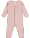 Petit Bateau Sleepsuit Openwork Cotton - Poppers Fastening - Pink Babygrows