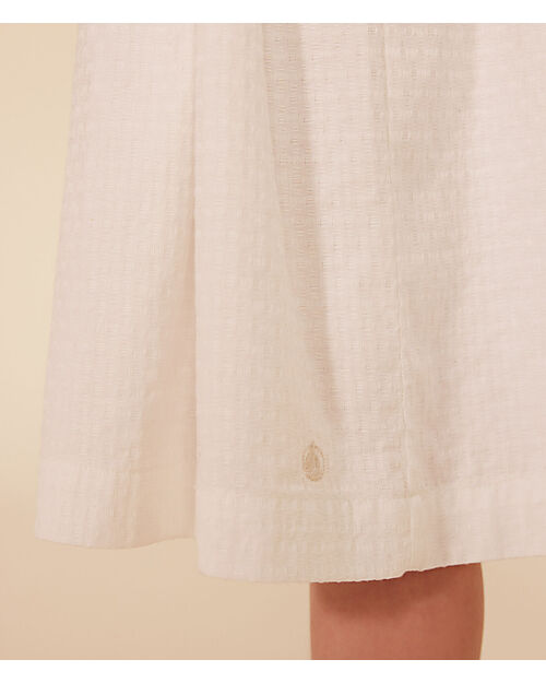 Petit Bateau Sleeveless Dress - White - 100% Organic Cotton Dresses_