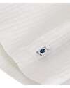 Petit Bateau Sleeveless Dress with Ruffles - White - A-line Cut - Organic Cotton Dresses_