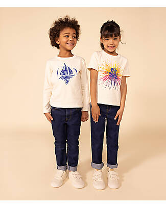 Petit Bateau Straight-fit Denim Trousers - Boy - Blue Jeans