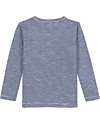 Petit Bateau Striped Long Sleeved T-Shirt - Blue/White - Wool and Cotton Long Sleeves Tops