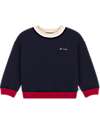 Petit Bateau Sweater - Petit Bateau - Blu - 100% Cotton Fleece Jumpers