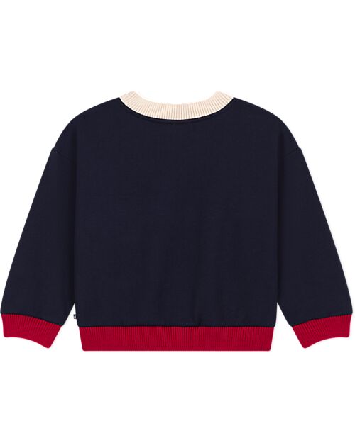 Petit Bateau Sweater - Petit Bateau - Blu - 100% Cotton Fleece Jumpers