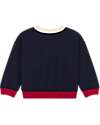 Petit Bateau Sweater - Petit Bateau - Blu - 100% Cotton Fleece Jumpers