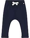 Petit Bateau Sweatpants - with Drawstring - Blue - 100% Cotton Jersey Trousers