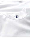 Petit Bateau T-Shirt - Pack of 2 - White - with Embroidered Collar - 100% Organic Cotton T-shirts