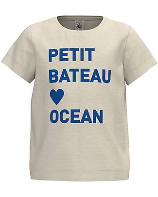Petit Bateau T-Shirt - Petit Bateau Ocean - White - Organic Cotton T-shirts