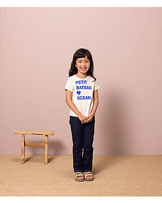 Petit Bateau T-Shirt - Petit Bateau Ocean - White - Organic Cotton T-shirts