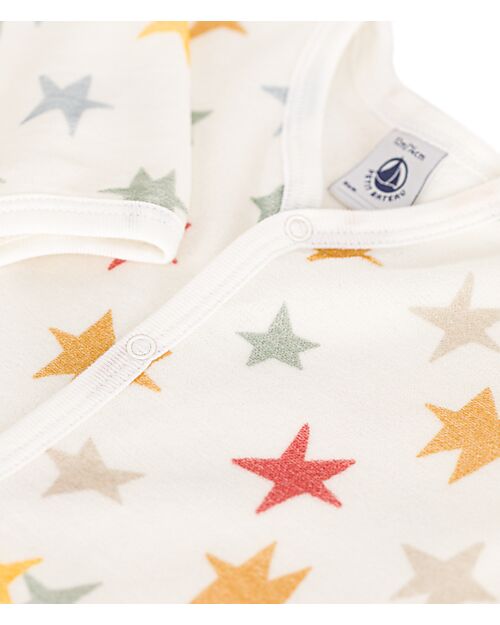 Petit Bateau Velvet Romper - Stars - Extreme Softness Babygrows
