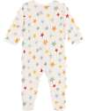Petit Bateau Velvet Romper - Stars - Extreme Softness Babygrows