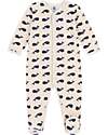 Petit Bateau Velvet Romper - Whales - Extreme Softness Babygrows