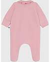 Petit Bateau Velvet Romper with Collar - Pink - 100% Cotton Babygrows