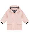 Petit Bateau Waterproof Waxed Jacket - Pink - with Hood Waterproof