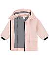 Petit Bateau Waterproof Waxed Jacket - Pink - with Hood Waterproof