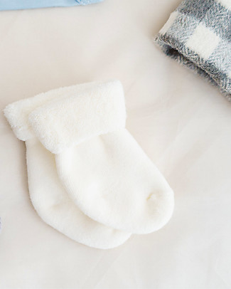 Petit Oh! Baby Socks - White - Stretch Cotton Socks