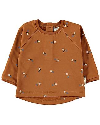 Petit Oh! Blai Sweatshirt - Satelite Almond - 100% Cotton Flannel Long Sleeves Tops