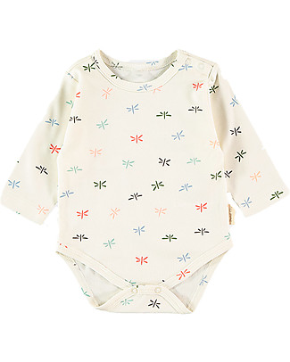 Petit Oh! Body with Long Sleeves - Fly Multicolor - 100% Pima Cotton Long Sleeves Bodies