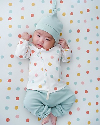 Petit Oh! Boni Layette Set with Tee + Pants + Hat - Multicolor Dots - Pima Cotton Gift Set