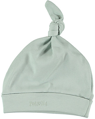 Petit Oh! Bruc Hat with Knot, Aqua - Pima Cotton Hats