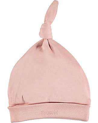 Petit Oh! Bruc Hat with Knot - Rose - 100% Pima Cotton Newborn Hats