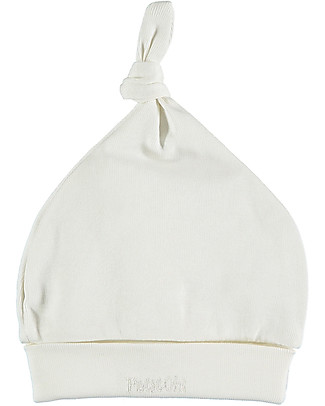 Petit Oh! Bruc Hat with Knot - Vanilla - Pima Cotton Hats
