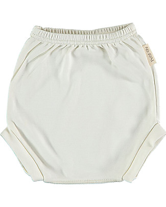 Petit Oh! Chic Nappy Cover - Vanilla - Pima Cotton Shorts