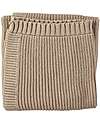 Petit Oh! Claudia Knitted Blanket - Camel - 70x70cm - 100% Cachemire Muslin Swaddle